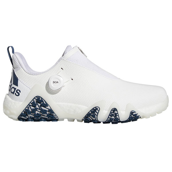 Compare prices on adidas CODECHAOS 22 BOA Golf Shoes - White Crew Navy White