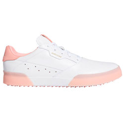 adidas Ladies adicross Retro Golf Shoes - White Pink