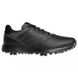adidas S2G Leather Golf Shoes - Black Grey Teal