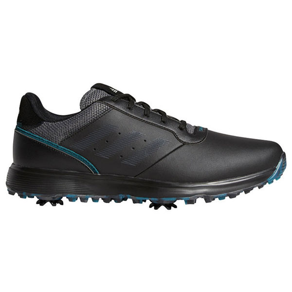 Compare prices on adidas S2G Leather Golf Shoes - Black Grey Teal