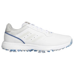 adidas S2G Leather Golf Shoes - White Grey Crew Blue