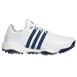 adidas Tour 360 Golf Shoes - White Silver Teal