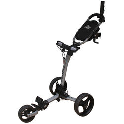 Axglo TriLite 3 Wheel Golf Trolley - Matte Grey Black