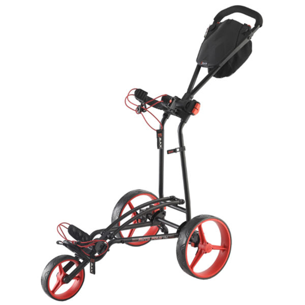 Compare prices on Big Max Autofold FF 3 Wheel Golf Trolley - Black Red