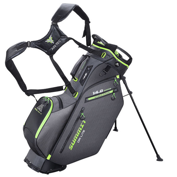 Compare prices on Big Max Dri-Lite Hybrid Summit Golf Stand Bag - Charcoal Lime