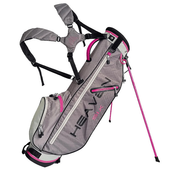 Compare prices on Big Max Heaven 6 Golf Stand Bag - Charcoal Silver Fuschia