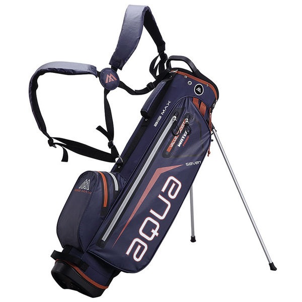 Compare prices on Big Max I-Dry Aqua 7 Golf Stand Bag - Steel Blue Rust