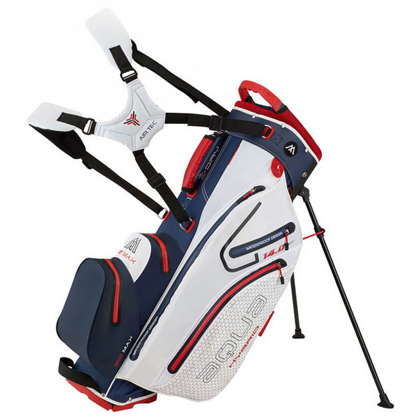 Compare prices on Big Max I-Dry Aqua Hybrid 2 Golf Stand BagTand Bag Navy Red White