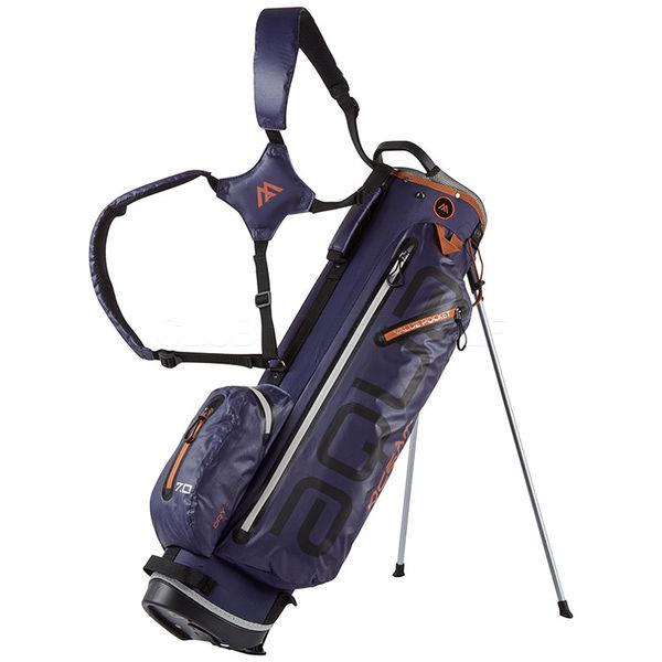 Compare prices on Big Max I-Dry Aqua Ocean 7 Golf Stand Bag - Steel Blue Black Rust
