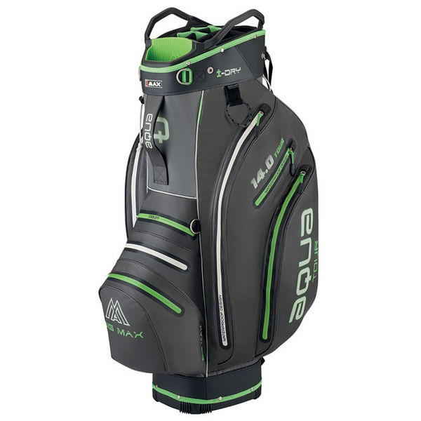 Compare prices on Big Max I-Dry Aqua Tour 3 Golf Cart Bag - Charcoal Black Lime