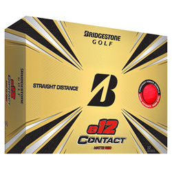 Bridgestone e12 Contact Matte Golf Balls - Red