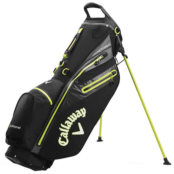 Compare prices on Callaway 2021 Hyper Dry C Golf Stand Bag - Black Charcoal Yellow