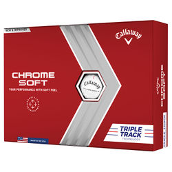 Callaway Chrome Soft Triple Track Golf Balls - White