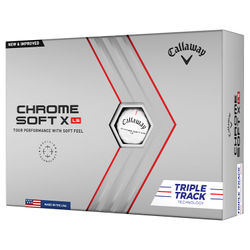 Callaway Chrome Soft X LS Triple Track Golf Balls - White