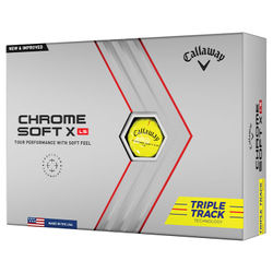 Callaway Chrome Soft X LS Triple Track Golf Balls - Yellow