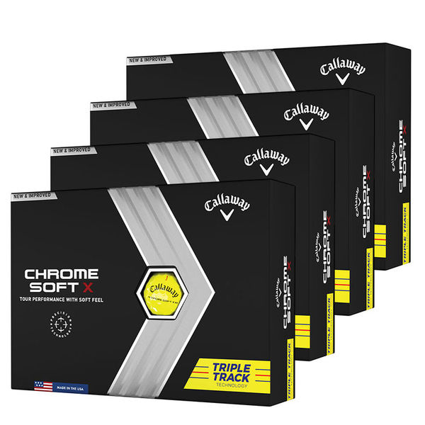 Compare prices on Callaway Chrome Soft X Triple Track 4 For 3 Golf Balls - Yellow