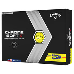 Callaway Chrome Soft X Triple Track Golf Balls - Yellow