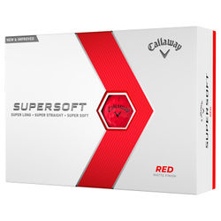 Callaway Supersoft Matte Golf Balls - Red