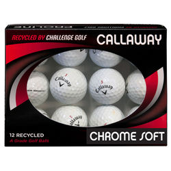 Challenge Golf Chrome Soft Grade A Rewashed Golf Balls - White