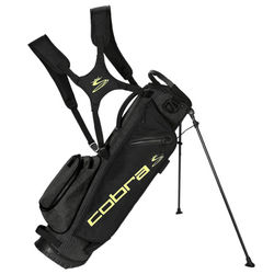 Cobra 2021 Ultralight Sunday Golf Stand Bag - Black Turbo Yellow