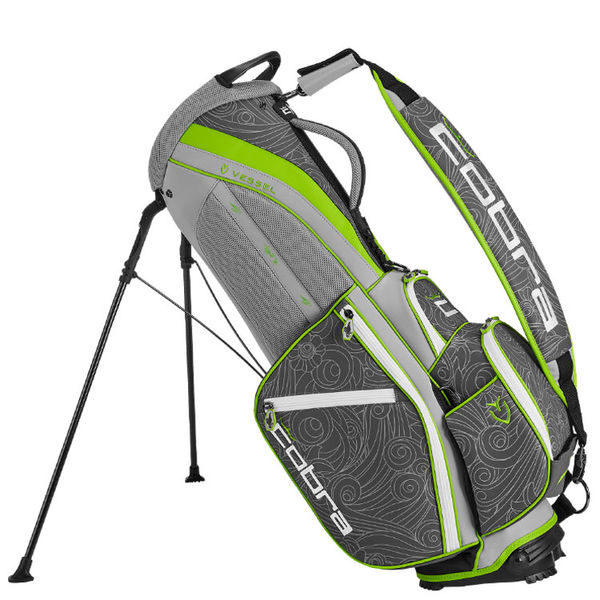 Compare prices on Cobra Gust O' Wind Tour Golf Stand Bag - Greenery Bright White