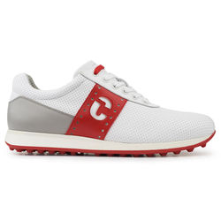 Duca Del Cosma Belair Golf Shoes - White Grey Red