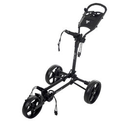 FastFold Slim 3 Wheel Golf Trolley - Charcoal Black