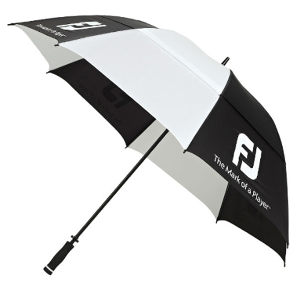 Compare prices on FootJoy Dual Canopy Golf Umbrella - Black White