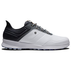 FootJoy FJ Stratos 50072 Golf Shoes - White Black Forged Iron Blanc De Blanc
