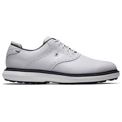 FootJoy FJ Traditions Spikeless 57927 Golf Shoes - White Navy