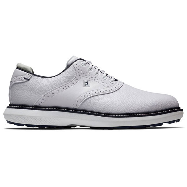 Compare prices on FootJoy FJ Traditions Spikeless 57927 Golf Shoes - White Navy
