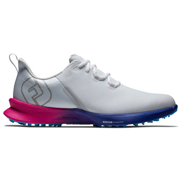 Compare prices on FootJoy Fuel Sport 55455 Golf Shoes - White Pink Blue