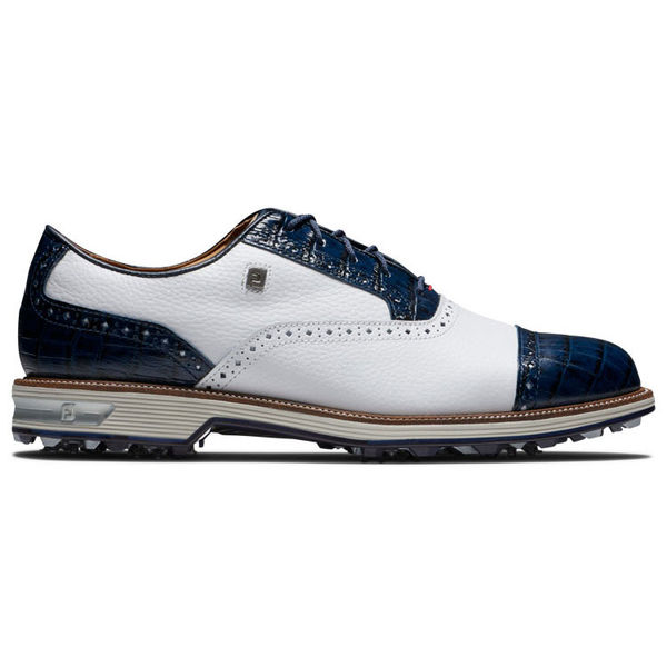 Compare prices on FootJoy Premiere Series Tarlow 53904 Golf Shoes - White Navy