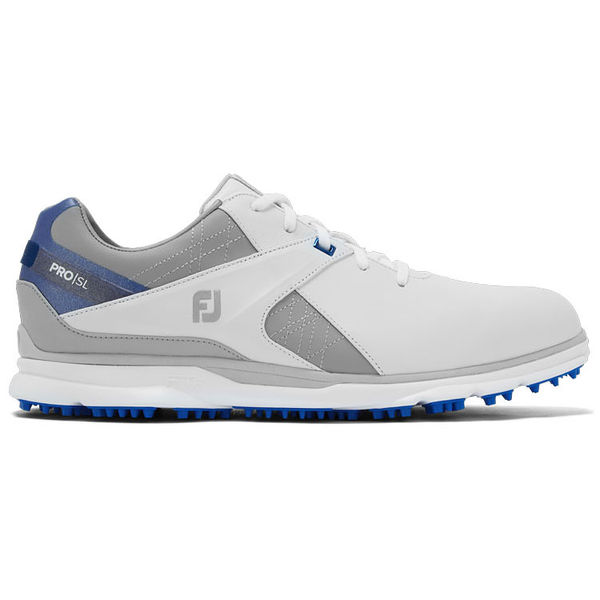Compare prices on FootJoy Pro SL 53811 Golf Shoes - White Grey Royal Blue