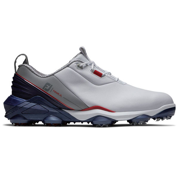 Compare prices on FootJoy Tour Alpha 55500 Golf Shoes - White Navy Grey