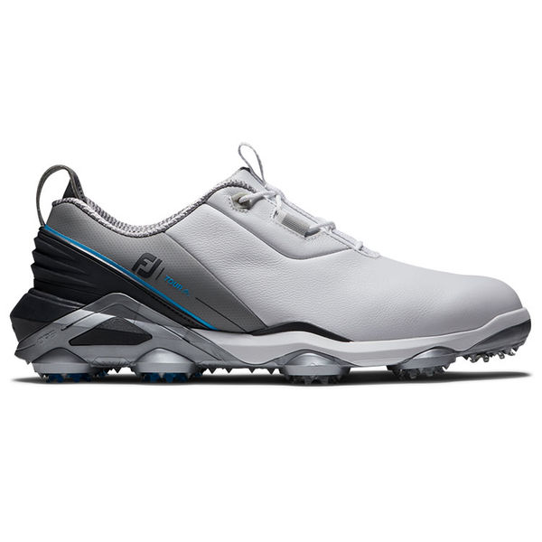Compare prices on FootJoy Tour Alpha 55507 Golf Shoes - White Grey Blue