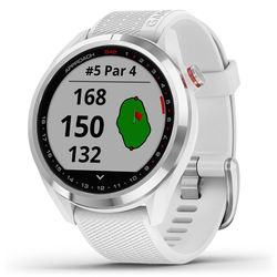 Garmin Approach S42 Golf GPS Watch - White Stainless Steel