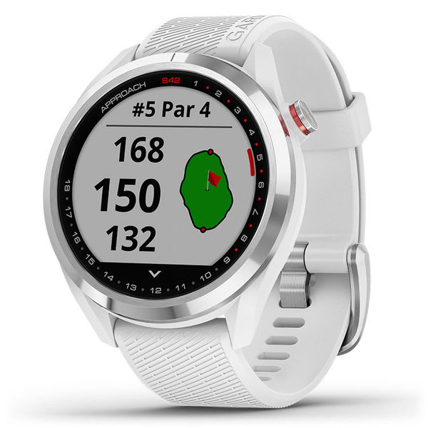 Compare prices on Garmin Approach S42 Golf GPS Watch - White Stainless Steel