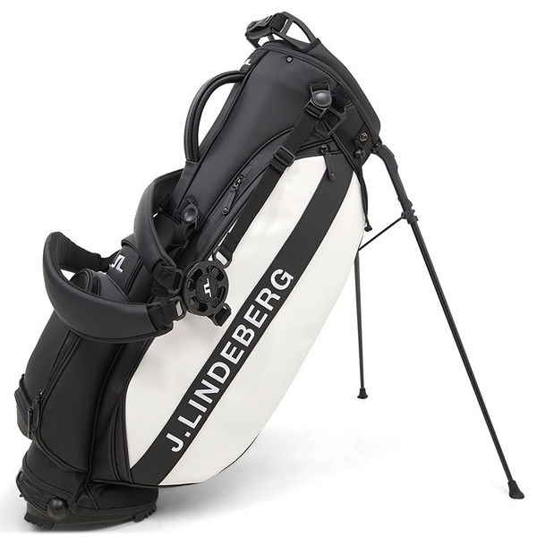 Compare prices on J.Lindeberg Play ST Golf Stand Bag - Black White