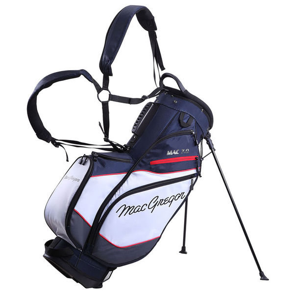 Compare prices on MacGregor Mac 7.0 Golf Stand Bag - Navy Red White