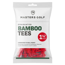 Masters 1 1/4" Bamboo Graduated Golf Tees (25 Pack)