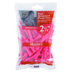 Masters Graduated 57mm Golf Tees (25 Pack) - Pink 25 Pack