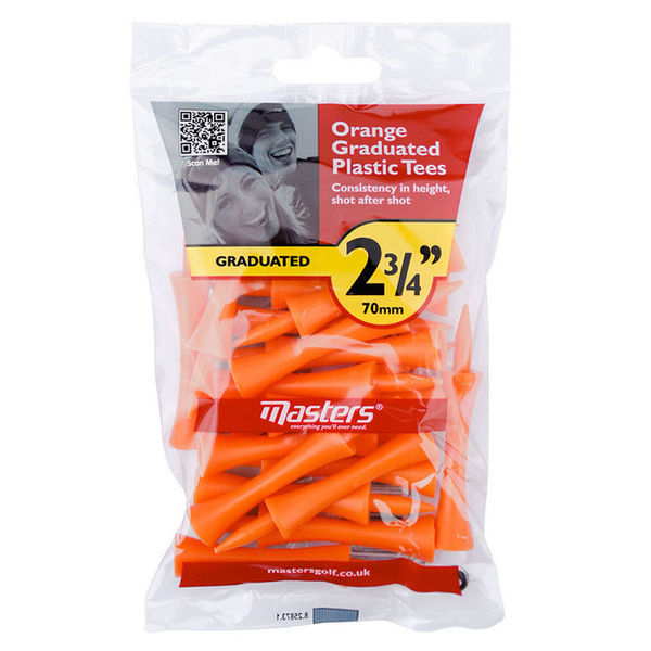 Compare prices on Masters Graduated 70mm Golf Tees (20 Pack) - Orange 20 Pack