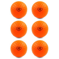 Masters Lite Foam Practice Balls Orange (6 Pack)