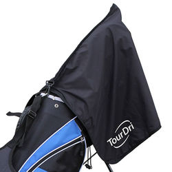 TourDri Bag Hood Golf Towel - Black