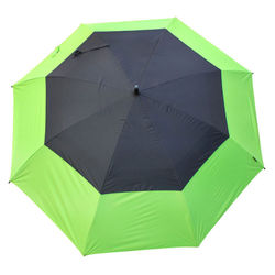 TourDri 64 Inch Gust Resistant Golf Umbrella - Lime Black