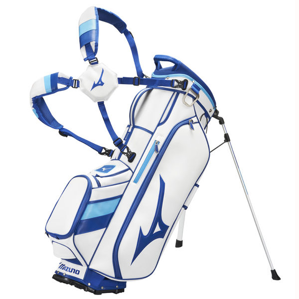 Compare prices on Mizuno Tour Golf Stand Bag - White Blue