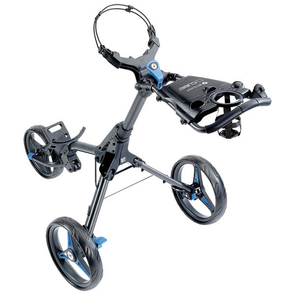 Compare prices on Motocaddy Cube 3 Wheel Golf Trolley - Graphite Blue