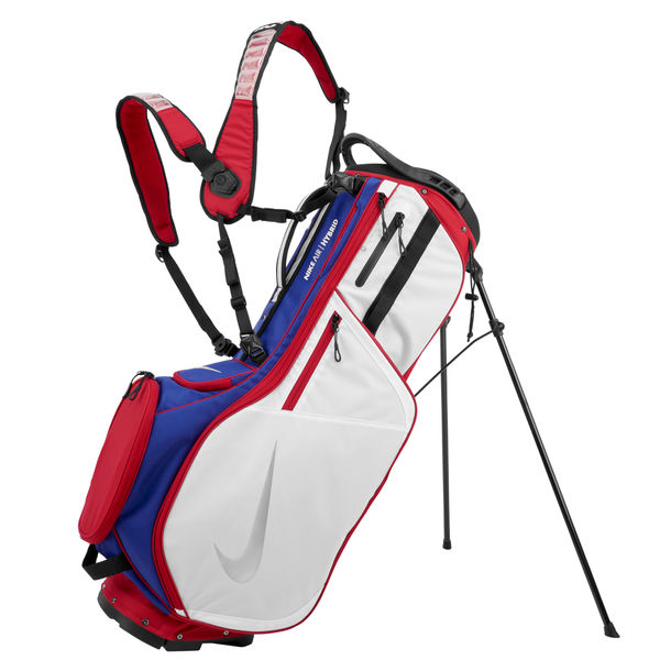 Compare prices on Nike Air Hybrid 2 Golf Stand Bag - Gym Red Deep Royal Silver