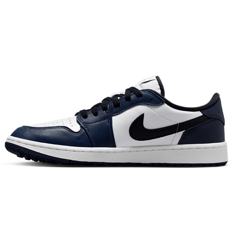 Nike Air Jordan 1 Low G Golf Shoes - White Black Midnight Navy